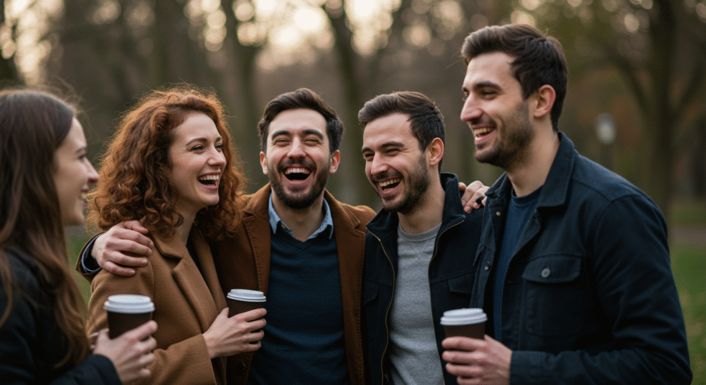 Meeting friends
