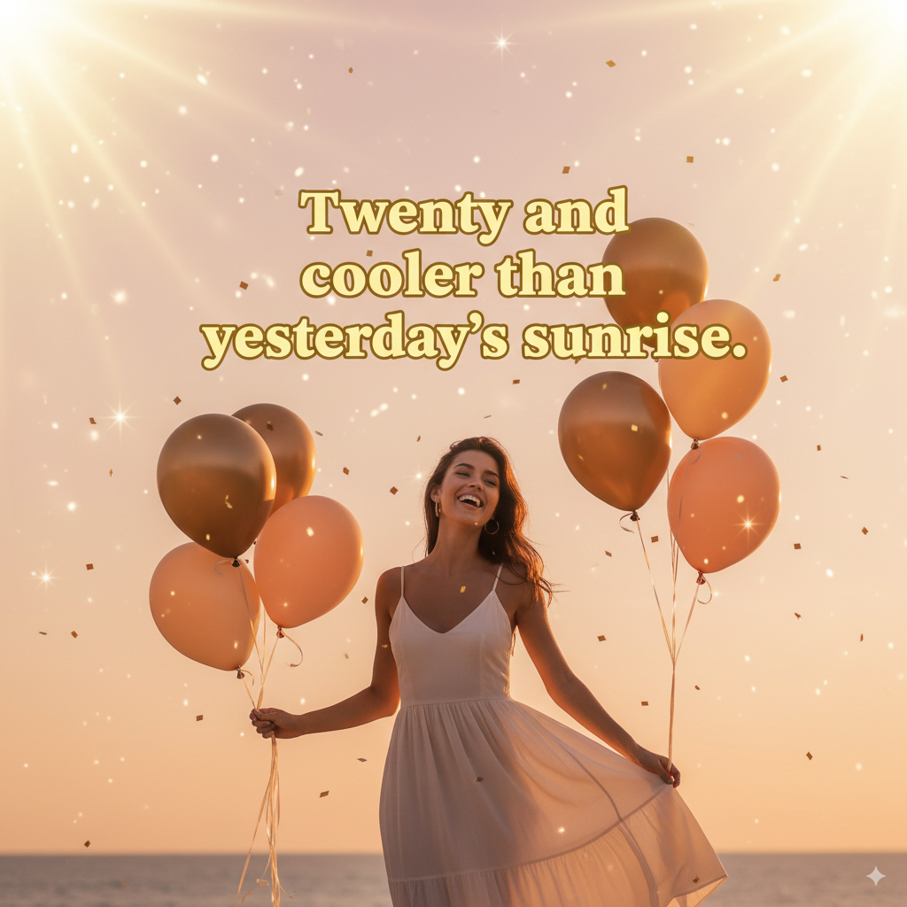 cool Instagram captions for 20th birthday