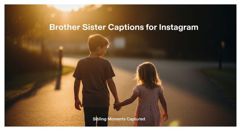 Brother and sister captions for Instagram