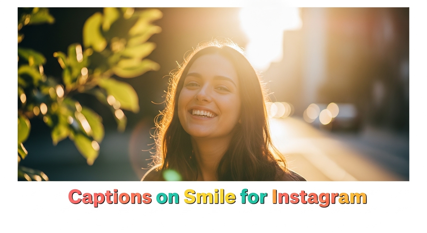 Captions on Smile for Instagram