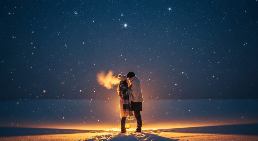 Romantic winter wonderland captions