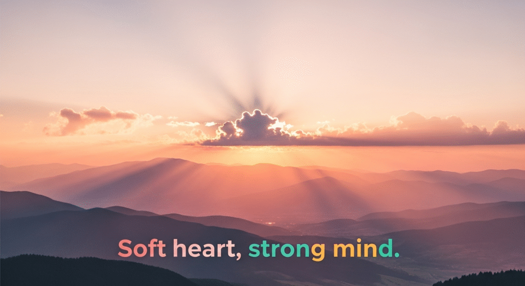 Soft heart, strong mind