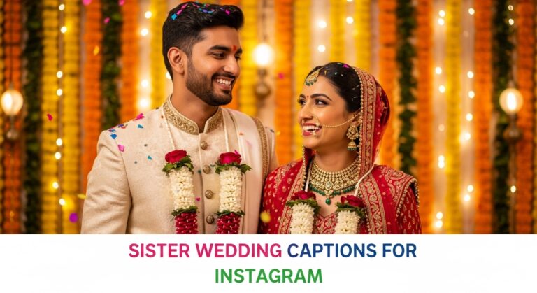 sister wedding captions for Instagram