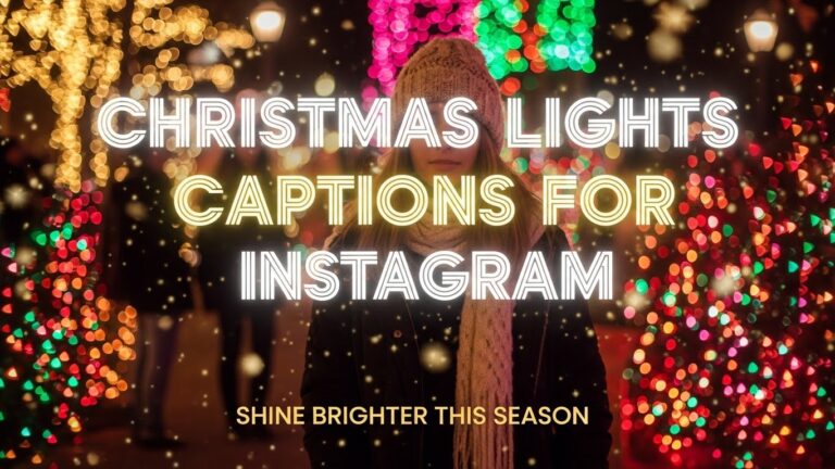 Christmas light captions