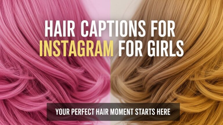 Hair Captions for Instagram for girls