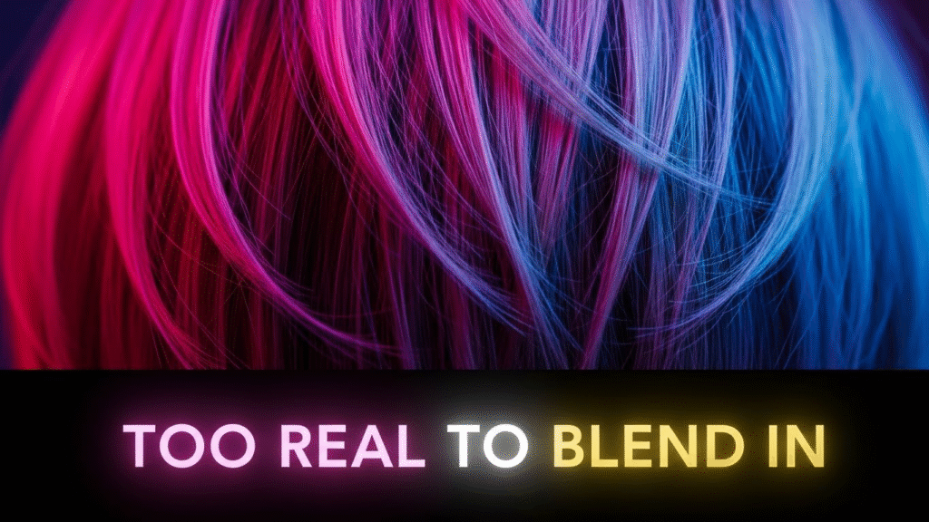 too real to blend in