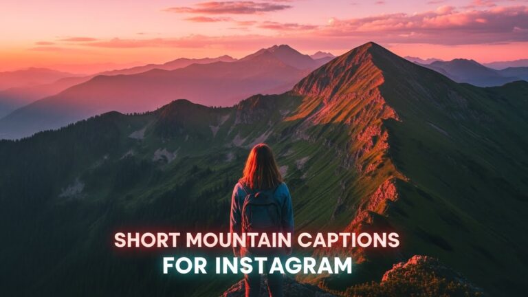 short mountain captions