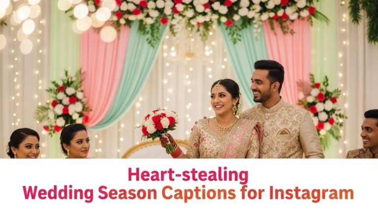 wedding season captions