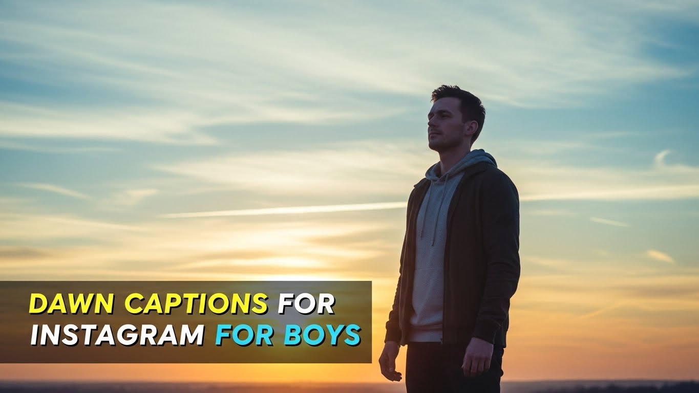Dawn Captions for Instagram for Boys